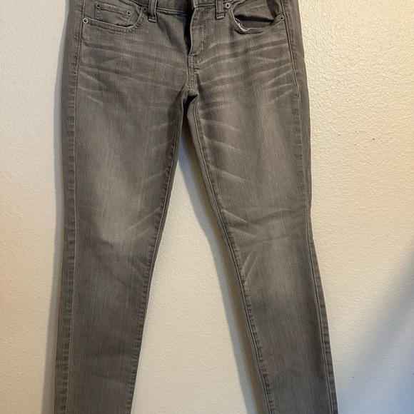 American Eagle Outfitters Women's Light Gray Skinny Jeans - Picture 3 of 9